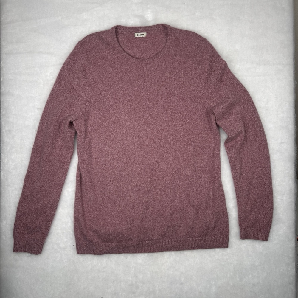 L.L.Bean 100% Cashmere Long Sleeve Pullover Sweater Size Large Read Discription